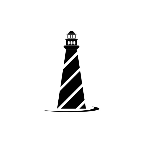 Σχεδιασμός Προτύπου Λογότυπου Φάρου Εικονογράφηση Διανύσματος — Διανυσματικό Αρχείο