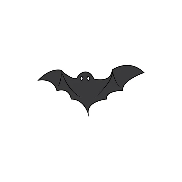 Bat Ilustration Logotyp Vektor Mall — Stock vektor