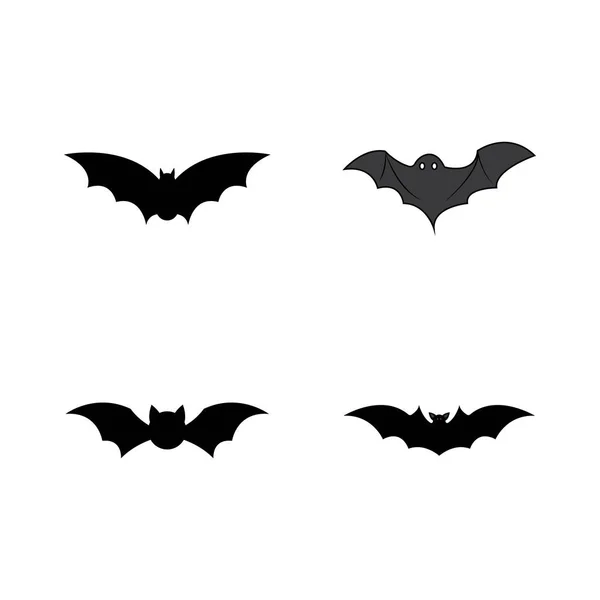 Bat Ilustration Logotyp Vektor Mall — Stock vektor