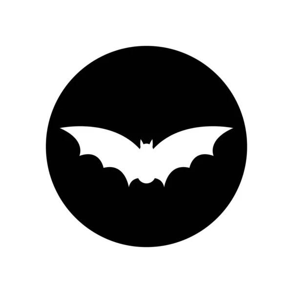 Bat Ilustration Logotyp Vektor Mall — Stock vektor