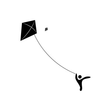 Uçurtma logo vektör çizimi tasarımı