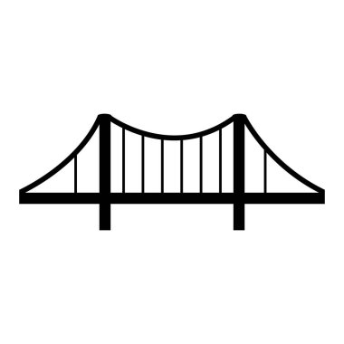 Köprü Logosu Şablonu vektör illüstrasyon tasarımı