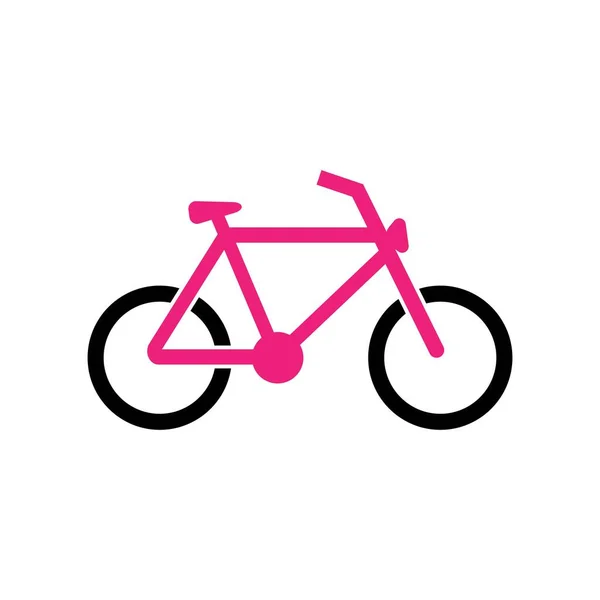 Ícone Bicicleta Logotipo Vetor Ilustração Preto Sobre Fundo Branco —  Vetores de Stock