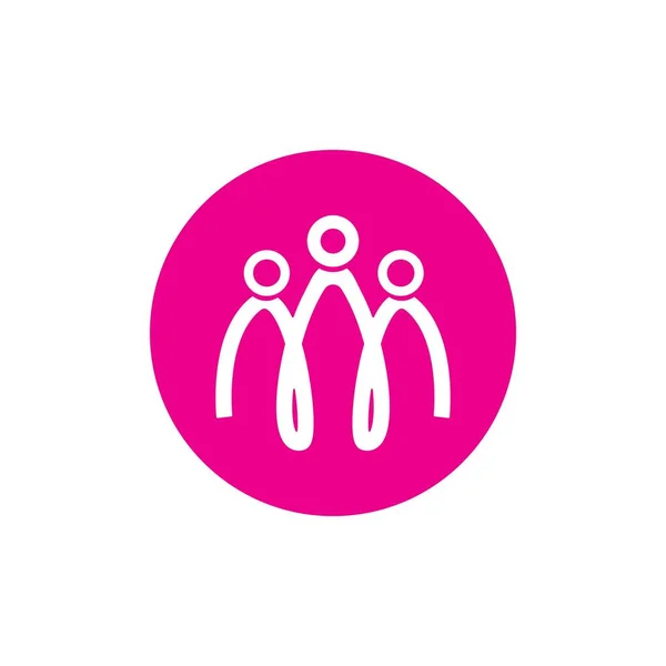 Heureux Modèle Conception Vectorielle Logo Famille — Image vectorielle