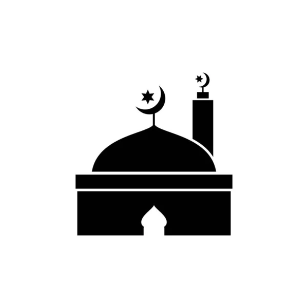 Templat Desain Vektor Logo Masjid Illustration - Stok Vektor