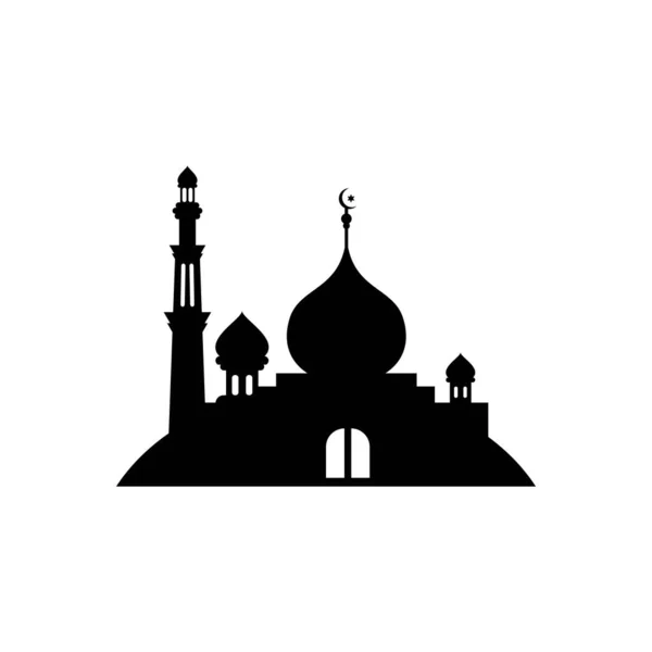 Mosque Logo Vector Illustration Design Template — Stock Vector