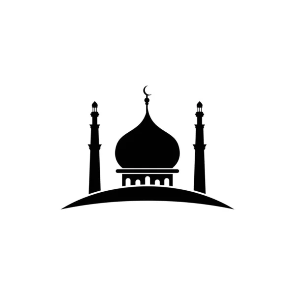 Templat Desain Vektor Logo Masjid Illustration - Stok Vektor