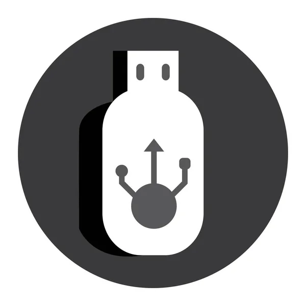 Usb Logo Voor Gegevensoverdracht Vectorsjabloon — Stockvector