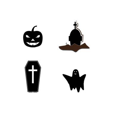 Helloween logo vektör illüstrasyon tasarımı arka planı