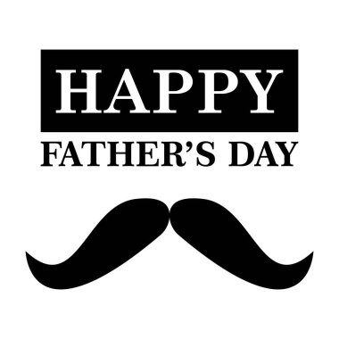 Bıyık simgesi vektör ilüstrasyon şablonu