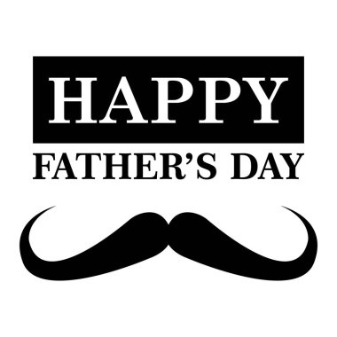 Bıyık simgesi vektör ilüstrasyon şablonu