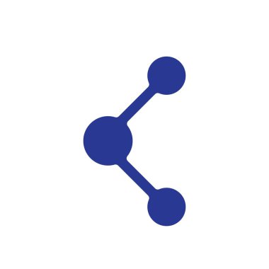 Molekül logo vektör tasarımı örnekleme şablonu