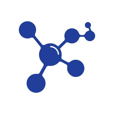Molekül logo vektör tasarımı örnekleme şablonu