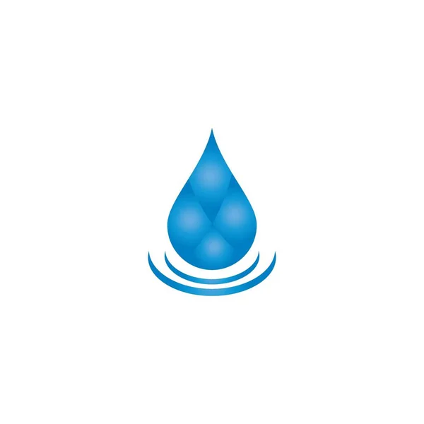 Projeto Ilustração Vetor Ícone Gota Água —  Vetores de Stock