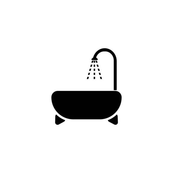 Bathtub Logo Vector Design Illustration — Stock Vector