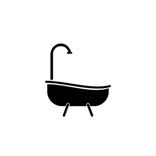 Bañera Logo Vector Diseño Ilustración — Archivo Imágenes Vectoriales