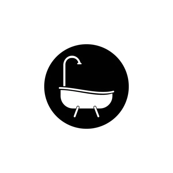 Bathtub Logo Vector Design Illustration — Stock Vector