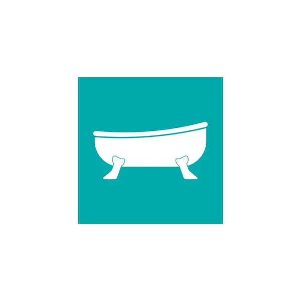 Bañera Logo Vector Diseño Ilustración — Vector de stock