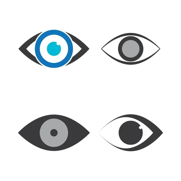 Augenpflege Logo Template Design — Stockvektor
