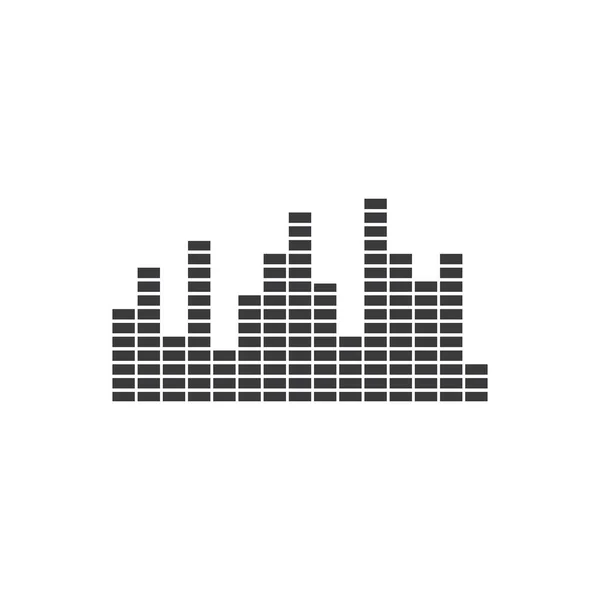 Ääniaalto Musiikki Logo Vektori Malli — vektorikuva