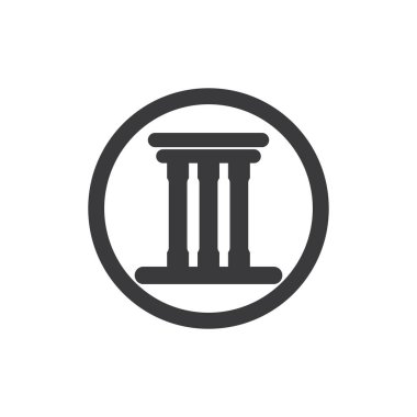 sütun logo vektör şablonu