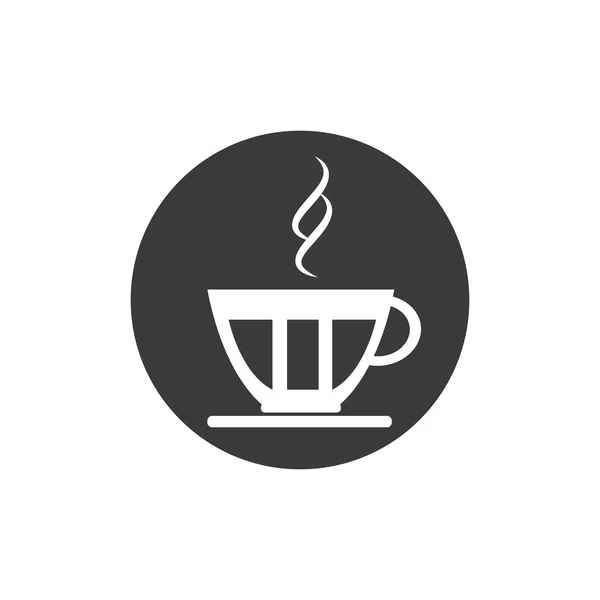 Copo Café Logo Template Vetor Ícone Design —  Vetores de Stock