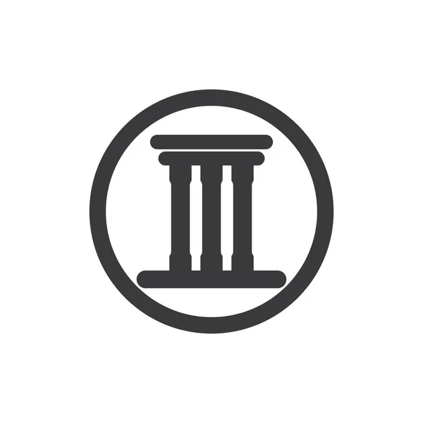 Columna Logo Vector Plantilla — Vector de stock