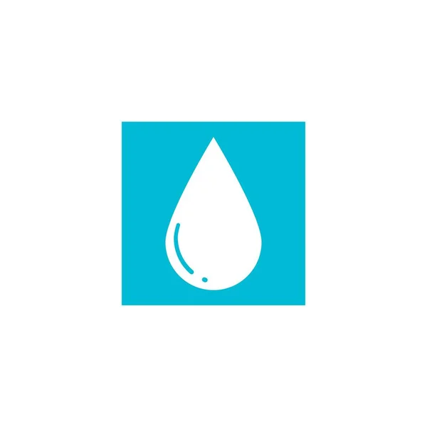 Projeto Ilustração Vetor Ícone Gota Água —  Vetores de Stock