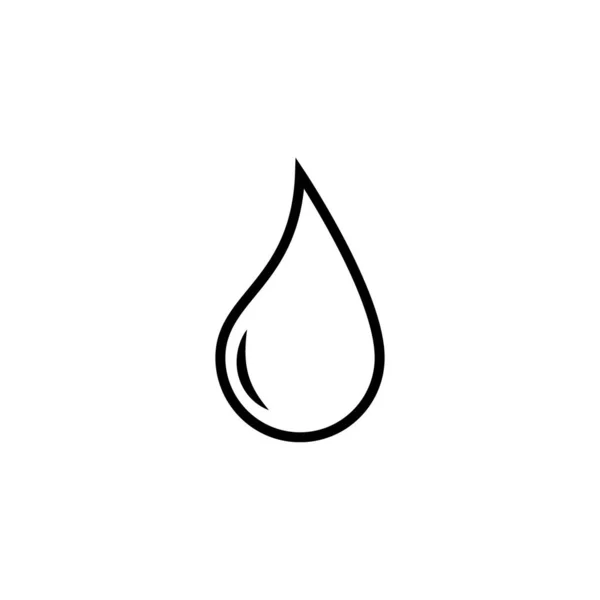 Water Drop Pictogram Vector Illustratie Ontwerp — Stockvector