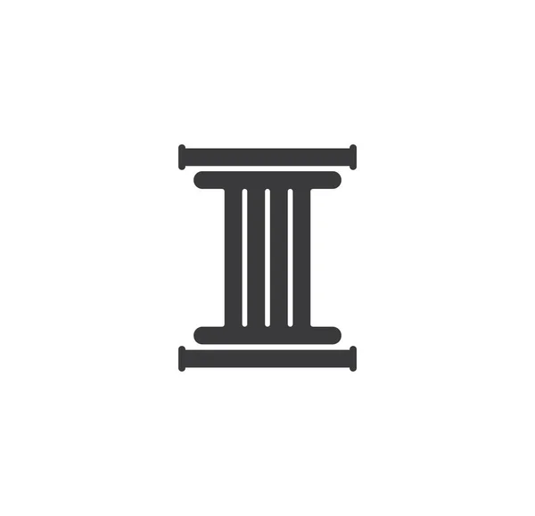 Column Logo Vector Template — Stock Vector
