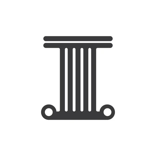 Columna Logo Vector Plantilla — Archivo Imágenes Vectoriales