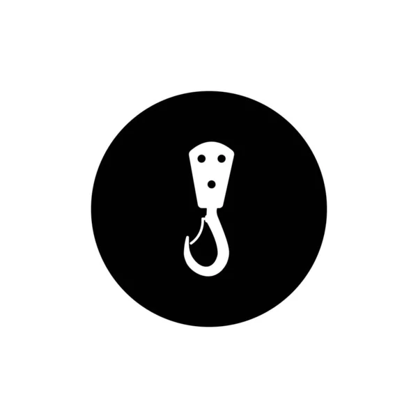 Grue Crochet Logo Vecteur Illustration Conception — Image vectorielle