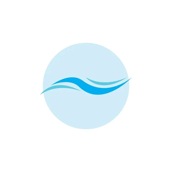 Wasserwelle Symbol Vektor Design Illustration — Stockvektor