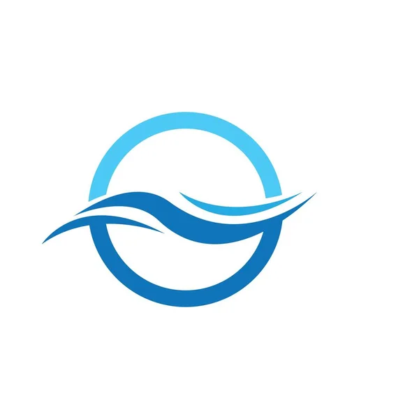 Water Wave Icon Vector Design Illustration — 스톡 벡터