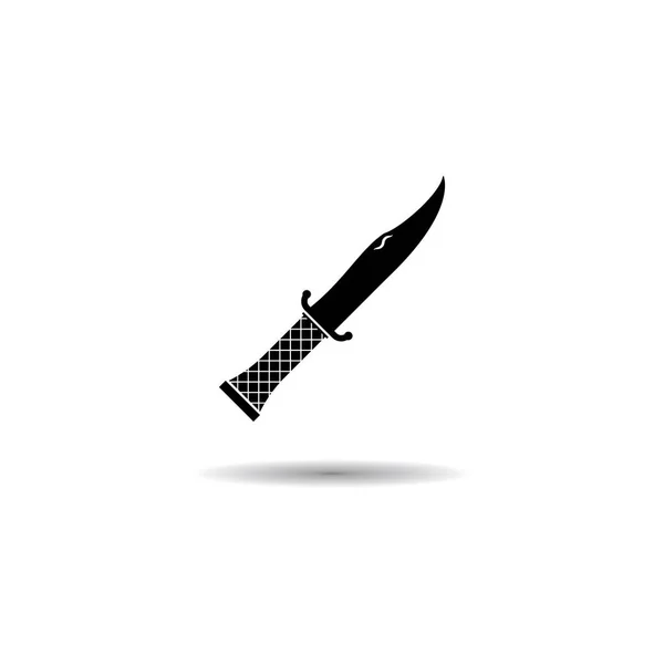 Modèle Illustration Conception Vectorielle Icône Couteau Militaire — Image vectorielle