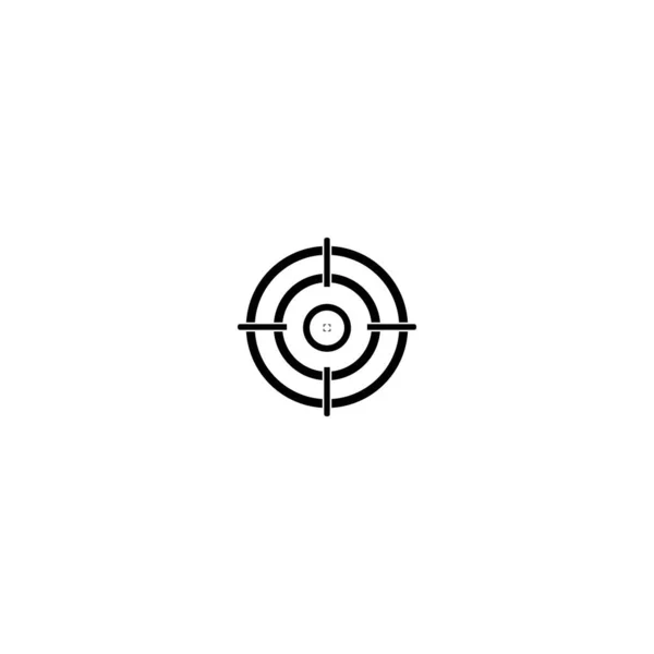Ziel Symbol Symbol Vektor Design Hintergrund — Stockvektor