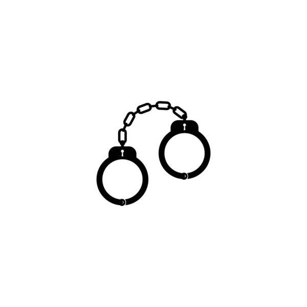 Handcuff Icon Vector Logo Design Illustration — Stock Vector