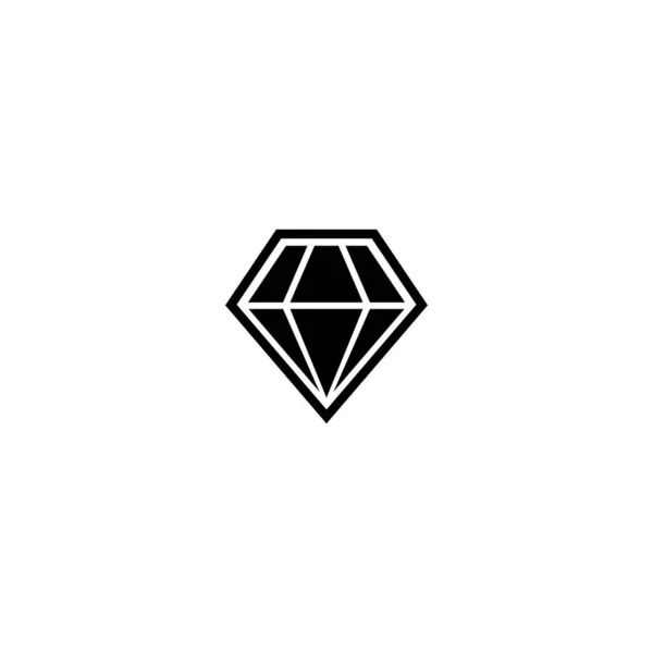 Logo Diamante Diseño Vectorial Plantilla Ilustración — Archivo Imágenes Vectoriales