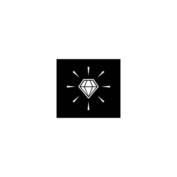 Diamante Logotipo Vetor Design Modelo Ilustração —  Vetores de Stock