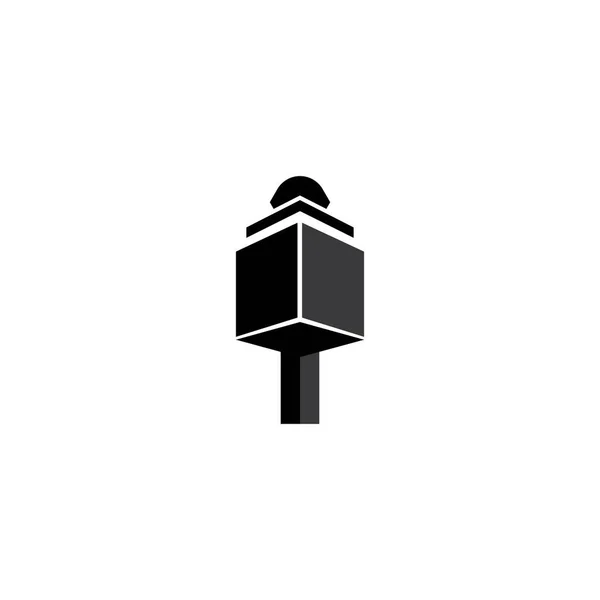 ガーデンライトアイコンベクトルのデザインイラスト シンボルと背景 — ストックベクタ