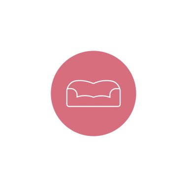 Sofa icon vector illustration, logo design and background.