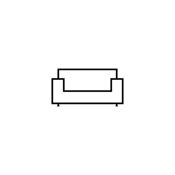 Sofa Icon Vector Illustration Logo Design Background — Wektor stockowy