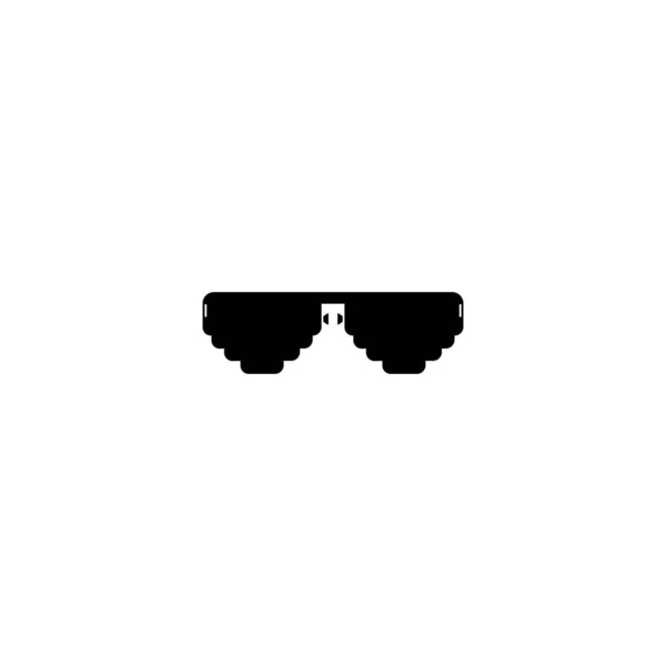 Glasses Icon Vector Flat Design Template — Stock Vector