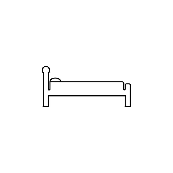 Вектор Іконок Ліжка Шаблон Ілюстрації Дизайну — стоковий вектор