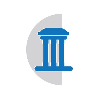 Sütun Logo Vektör Şablonu tasarım resimleme simgesi