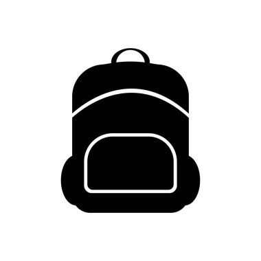 bagpack seyahat simgesi logo tasarımı illüstrasyonu