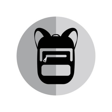 bagpack seyahat simgesi logo tasarımı illüstrasyonu