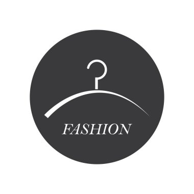 Elbise askısı logo vektör illüstrasyon tasarımı