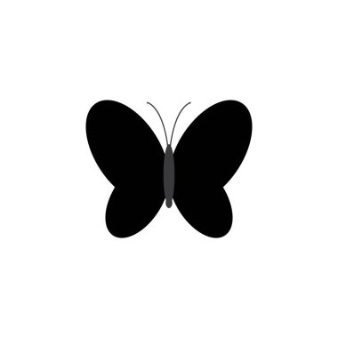 Güzellik Kelebeği Logo Şablonu Vektör simgesi tasarımı