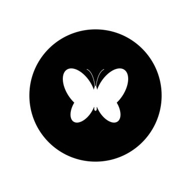 Güzellik Kelebeği Logo Şablonu Vektör simgesi tasarımı